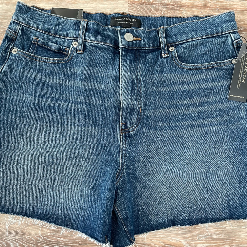 Banana Republic girlfriend denim shorts brand new 30/10 high rise 4 inch short